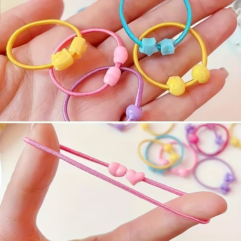 Pack of 100pcs Cute Mini Baby Rubber Band