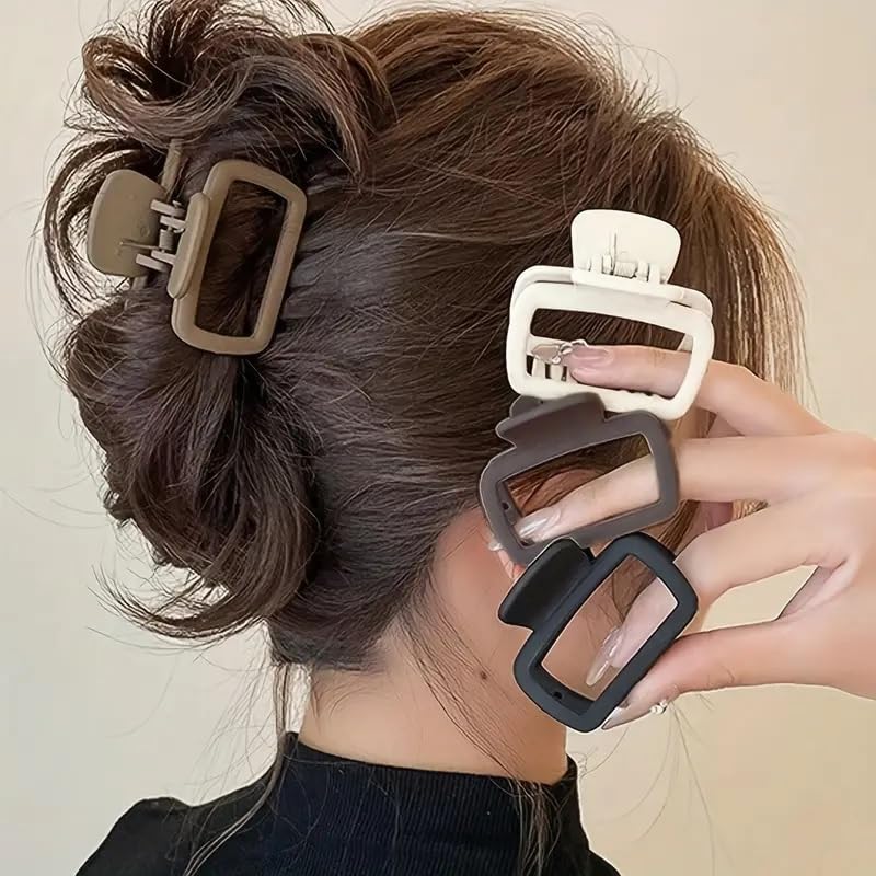 Matte Square Hair Claw Clip 1 Pcs - DIOEX