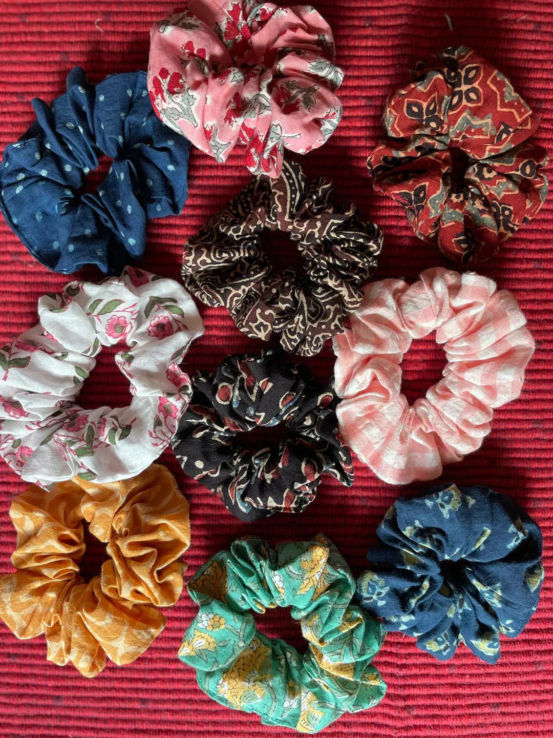 Premium Satin Scrunchies for Women Pack of 12 - DIOEX